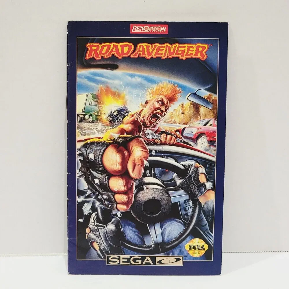 Road Avenger Sega CD Instruction Booklet Manual With Registration Card No Game